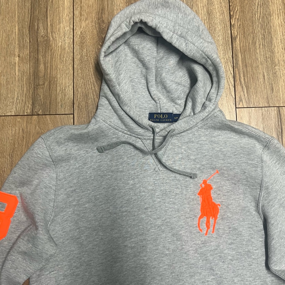 grey Ralph Lauren Polo Hoody S EUC